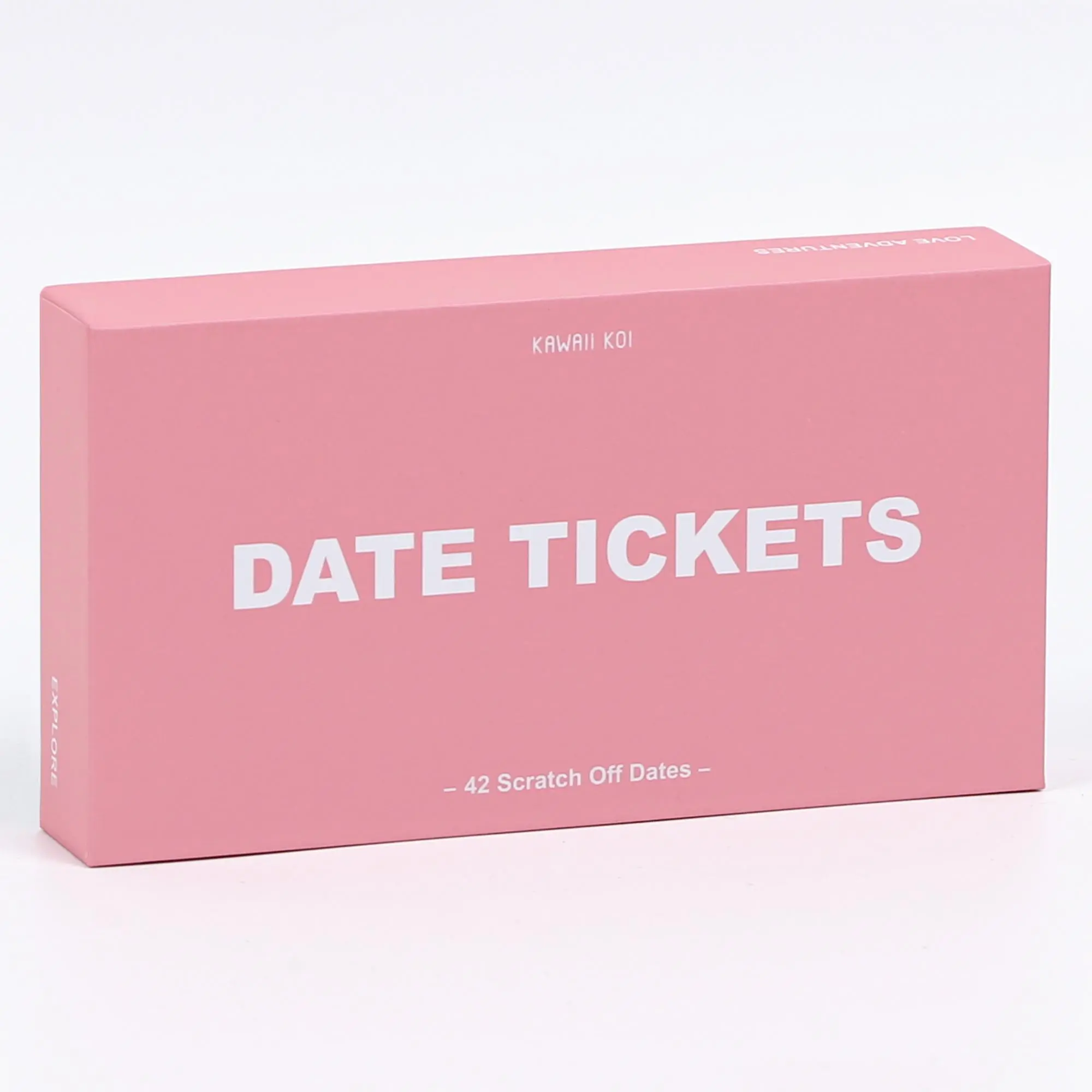 Date Ticket, 1 Box 42 Scratch Off Date Ideas & Adventures for Couple, Romantic Date Tickets Anniversary Gift for Him Her, Fun Tabletop Game, Party Board Game