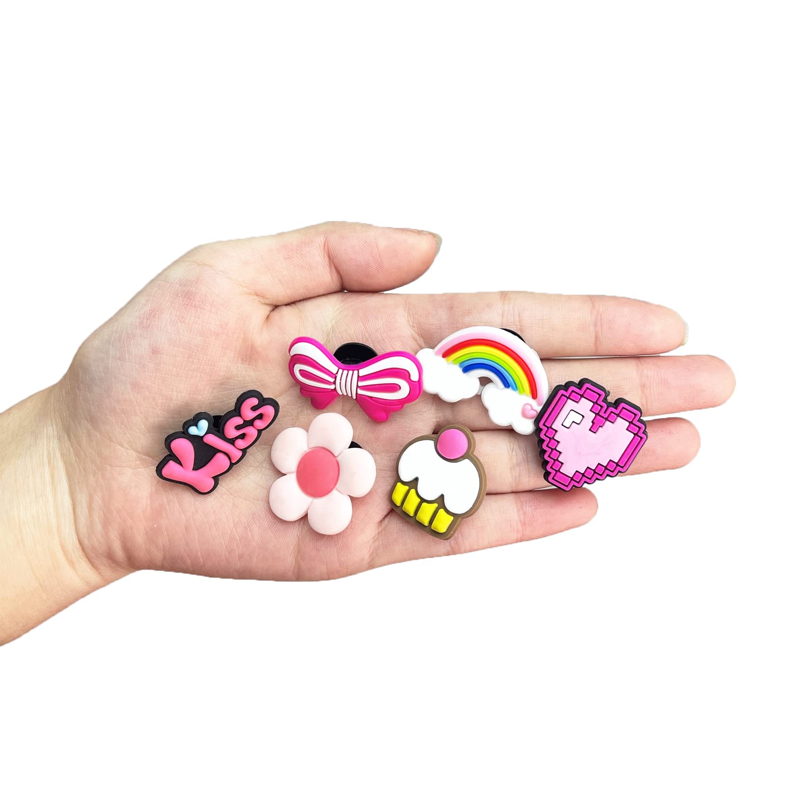 35 Pcs Random PVC Shoe Charms,Garden Shoes Cute Shoe Charms Decoration with Different Designs Shape for Girls,Boys and Adult Party Gift