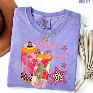 Comfort Color Mom Juice Shirt, Funny Trendy Mom Life Shirt, Energy Drink Mama Tee, Cool Mama Shirt Shirt, Fun Mother's Day Gift
