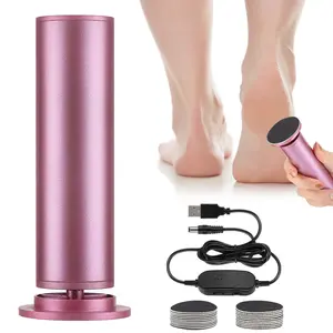Electric Foot Callus Remover, USB Plug Adjustable Speed Foot File Tool, Cracked Heels Smooth Foot Care Pedicure Tool with 20PCS Sandpaper Discs