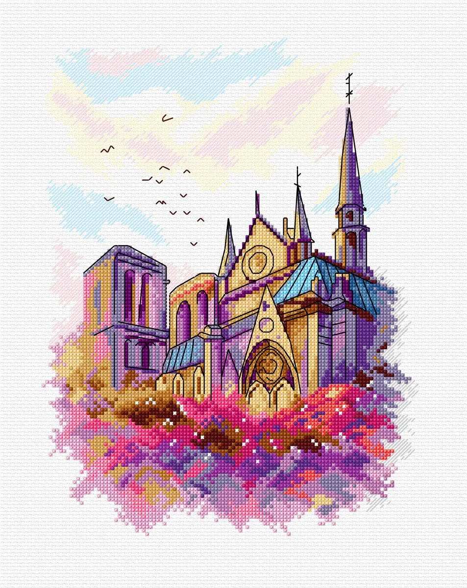 Cathedral Counted Cross Stitch Kit by Crafting Spark 132CS