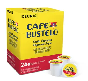 Café Bustelo Coffee Espresso Style Coffee - Keurig K-Cup Pods - Kosher Single Serve Pods - Rich Dark Roast Coffee