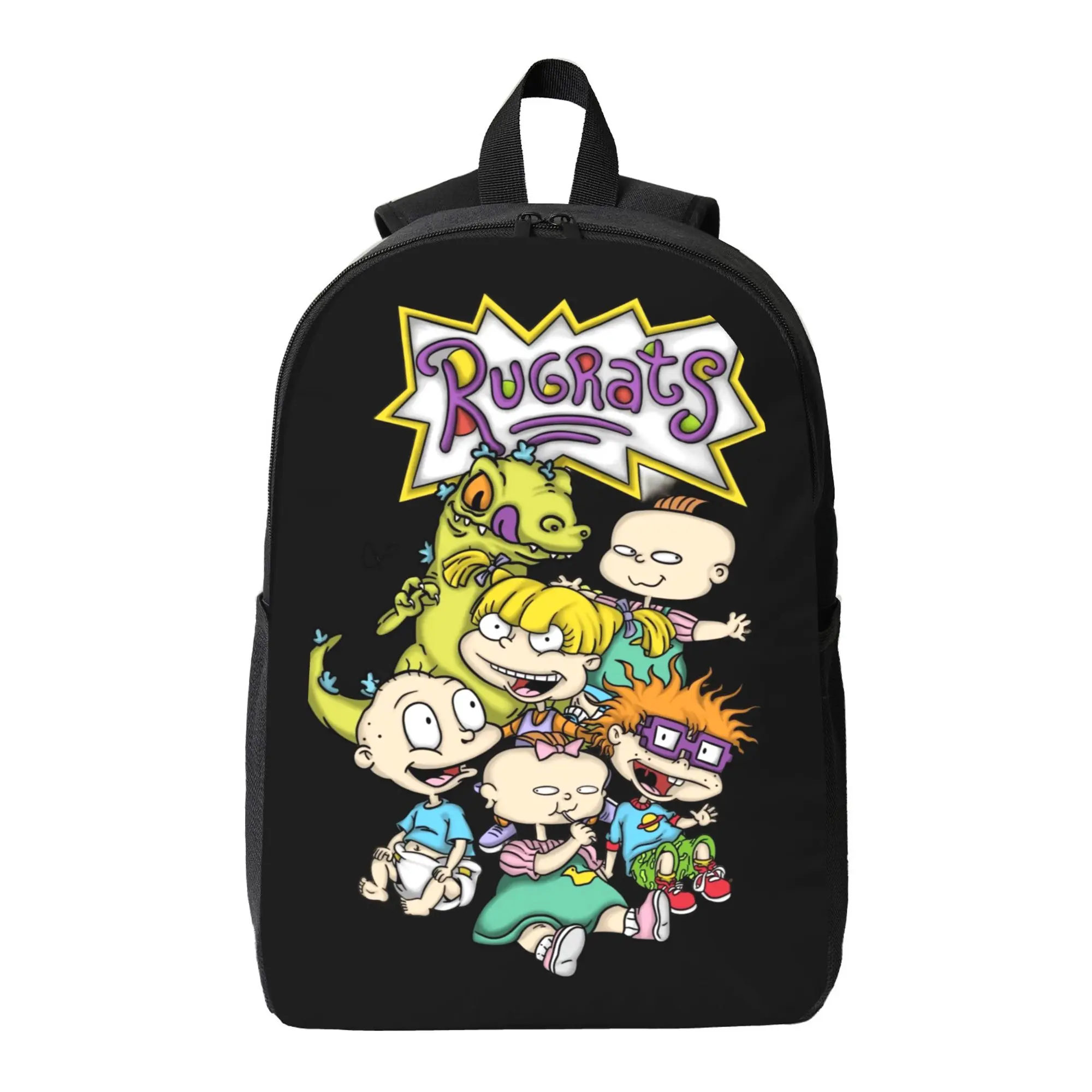 Cartoon Chuckie Backpack for School 17" Large Capacity Lightweight Bookbag for Students Funny School Bag