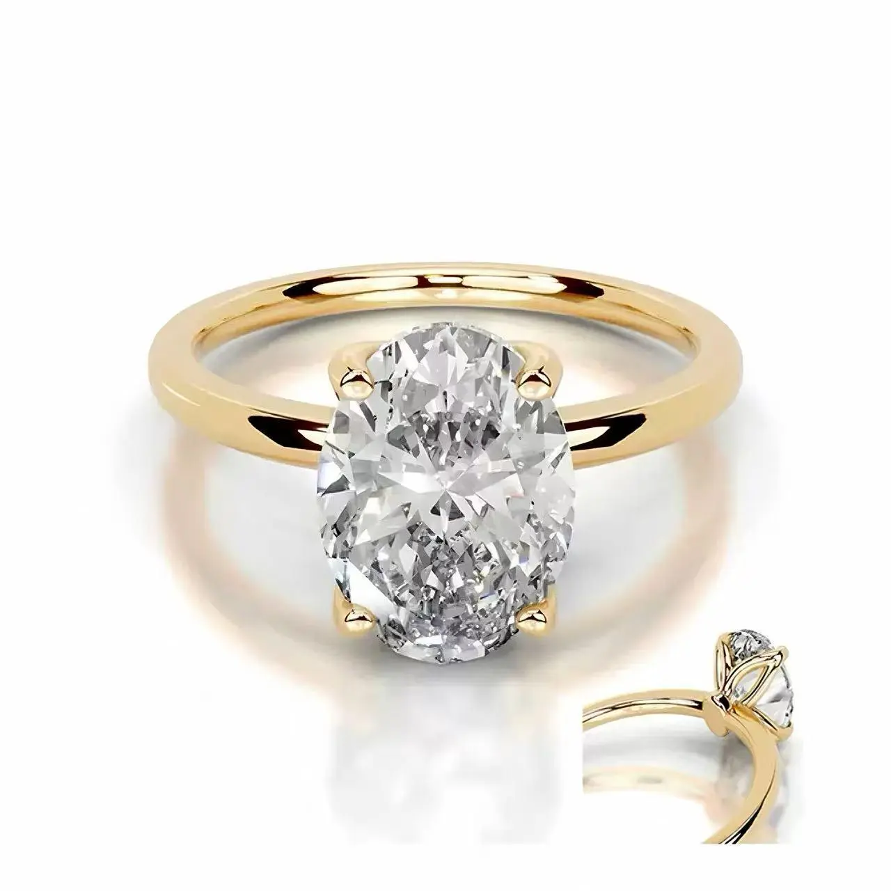 setting or Lab diamond ring, IGI certified; -9k -14k- 18k luxury fashion, suitable for engagement wear; model PY-110-53