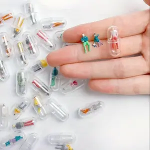 Random Color Mini Capsule Figurine, 20pcs Cute Collectible Figurines, Micro Scene Character Model, Perfect for Micro Landscape Decoration, Ornaments