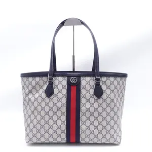 Pre-owned GUCCI Coated Canvas Shoulder Bags Ophidia Black Shoulder Bag T10379804