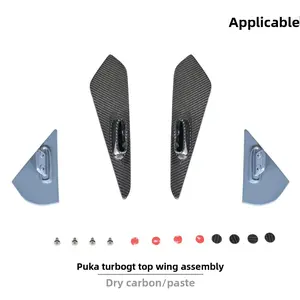 Suitable for Porsche Cayenne 9Y0 (2018-On) - Turbo GT Carbon Rear Spoiler Assembly, Dry Laminate