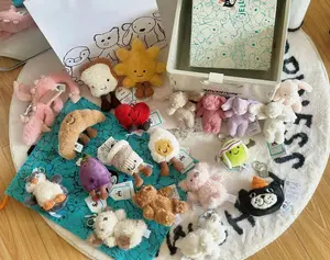 Jellycat Soft Plush Keychain - Cute Rabbit & Animal Bag Charms Kawaii Gift for Girls & Friends Soft Plush Material Perfect for Bags or Keyrings 1