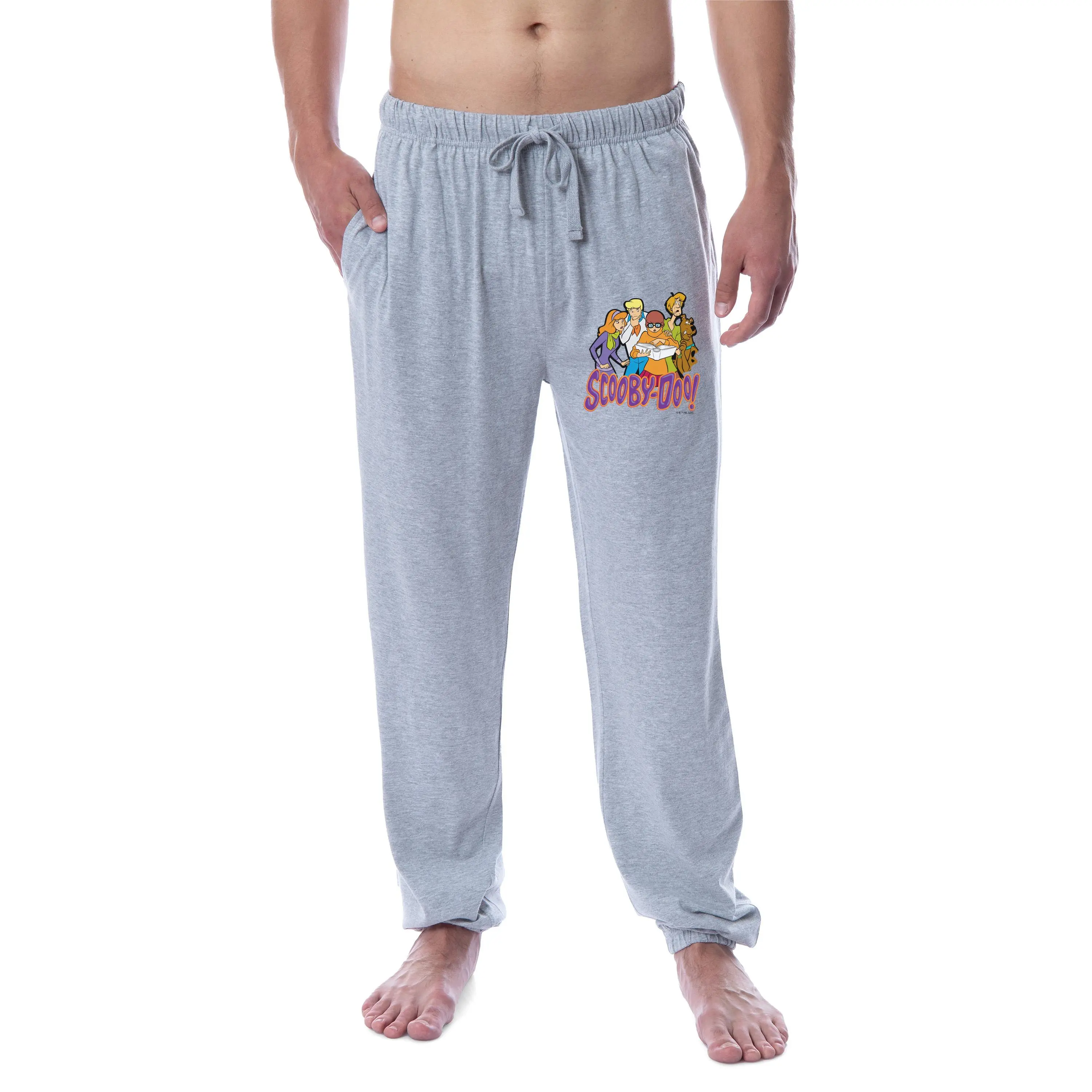 Scooby-Doo Mens' Scooby Shaggy Velma Fred Daphne Sleep Jogger Pajama Pants