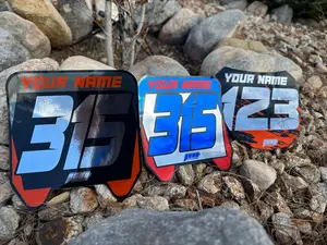 Full Color Chrome Sur-Ron Front Plate Decals