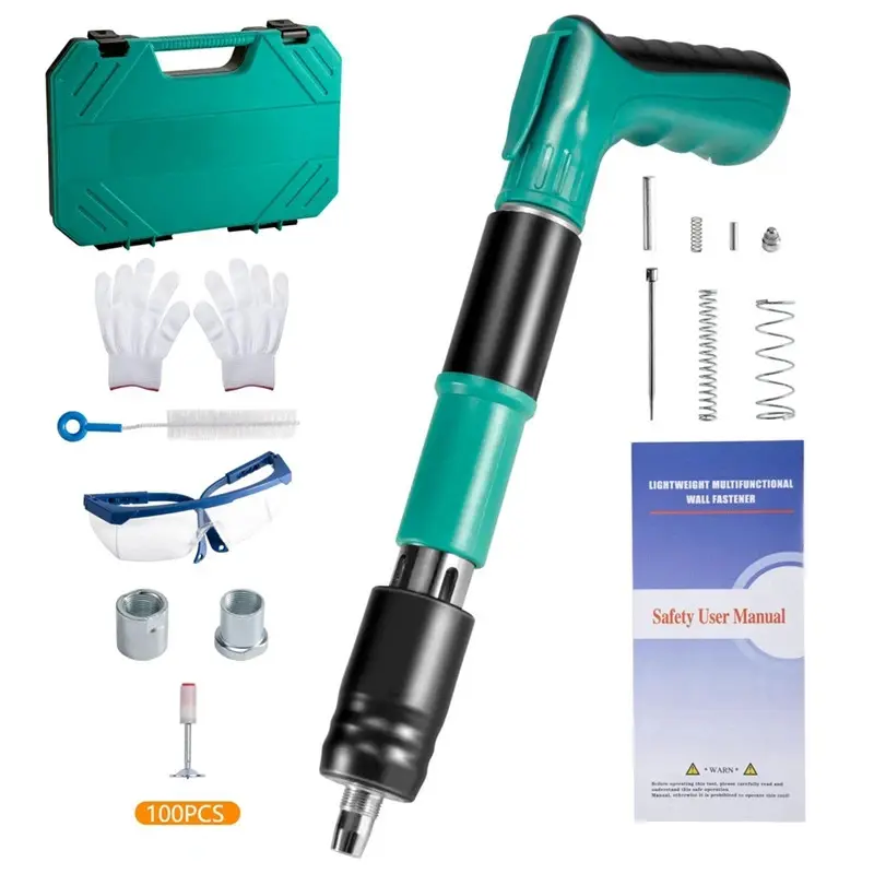 Versatile Manual Steel Nail Gun for Concrete Walls Ceiling Installation Woodworking Fast Precise Riveting and Wall Fastening
