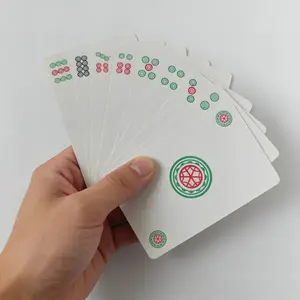 Portable Mahjong Paper Cards Set, Card Games, Standard Configuration, Travel-Friendly, Perfect for Parties and Gatherings, Easy to Carry