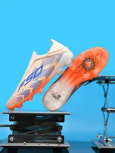 Men's Football Shoes, Soccer Cleats, Fashion Gradient Color Design, Comfortable Soft Fit, Durable Rubber Sole, Ideal for Training All Seasons, Football Boots