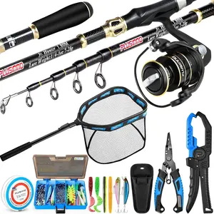 Fishing ar,Full Fishing Pole kit Include Fishing Rod and Reel Combo, Tackle Box with Fishing Lures, Fishing Accessories, Fishing Pliers,Fishing Gifts for Men with Fishing Tool Kit