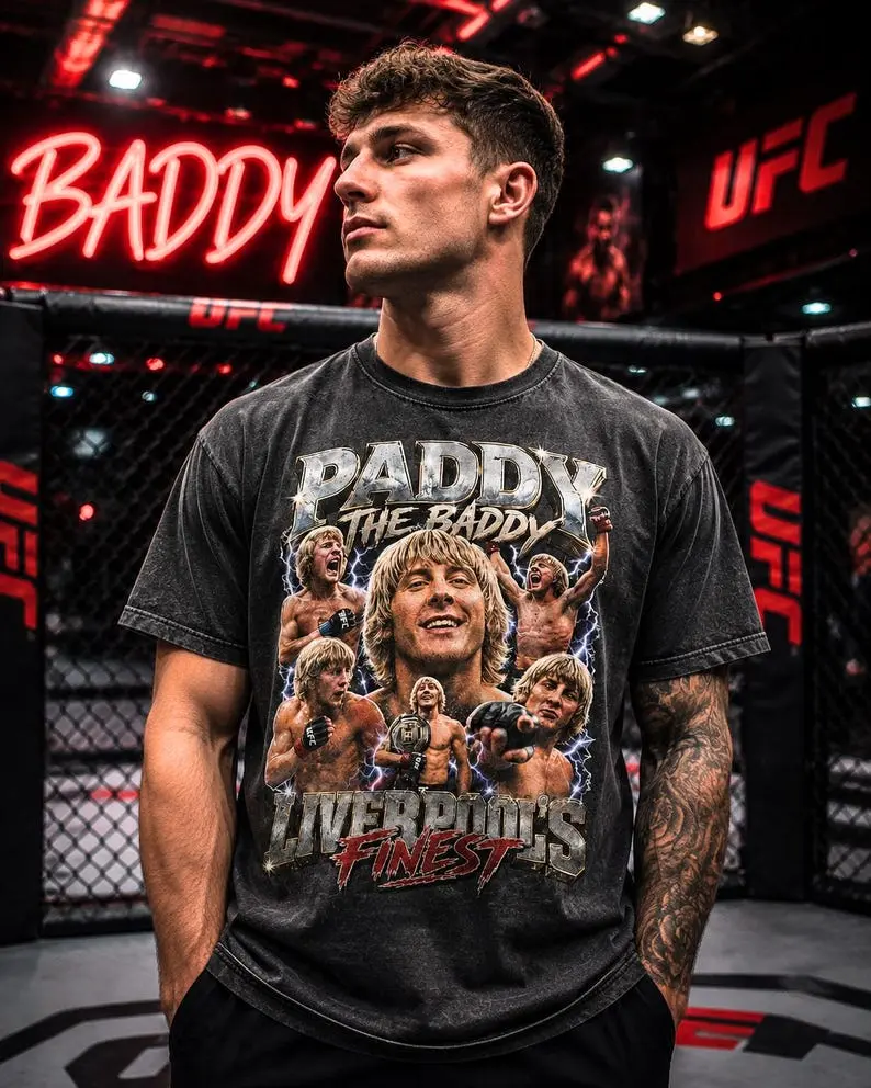 Comfort Colors Paddy The Baddy Pimblett Vintage MMA T-Shirt, Retro Fighter Graphic Tee