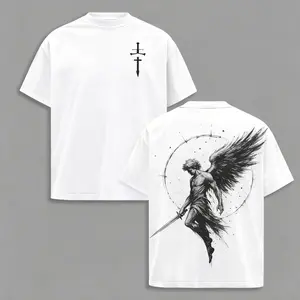 24-Hour Flash Sale — Angel’s Fall Men’s 100% Cotton Gothic Streetwear Dark Aesthetic T-Shirt