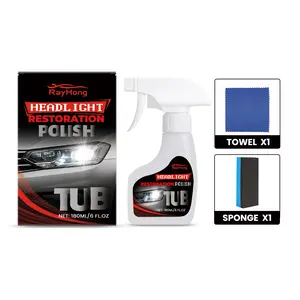 Car Headlight Maintenance Kit, Surface Oxidation Cleaning Care, Brightening and Restoring Transparency, Complete Renovation Set