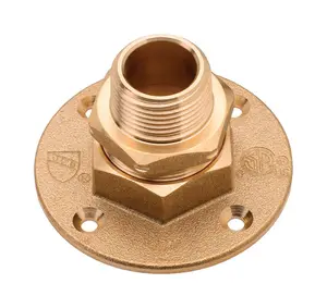 Home-Flex 4884110 0.5 in. Male Brass Termination Flange Home-Flex 4884110 0.5 in. Male Brass Termination Flange