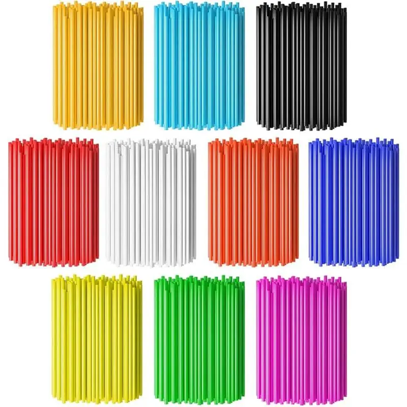 72 PCS Spoke Skins Trim Wrap Decoration Protector Pipe Motocross Pit Dirt Bike Aaccessories