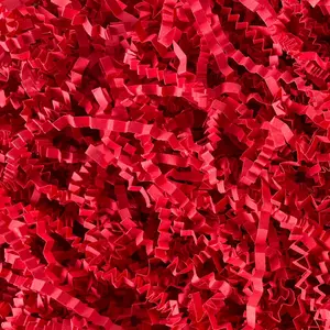Red Crinkle Paper Filler 1 LB Shredded Confetti Easter Basket Grass