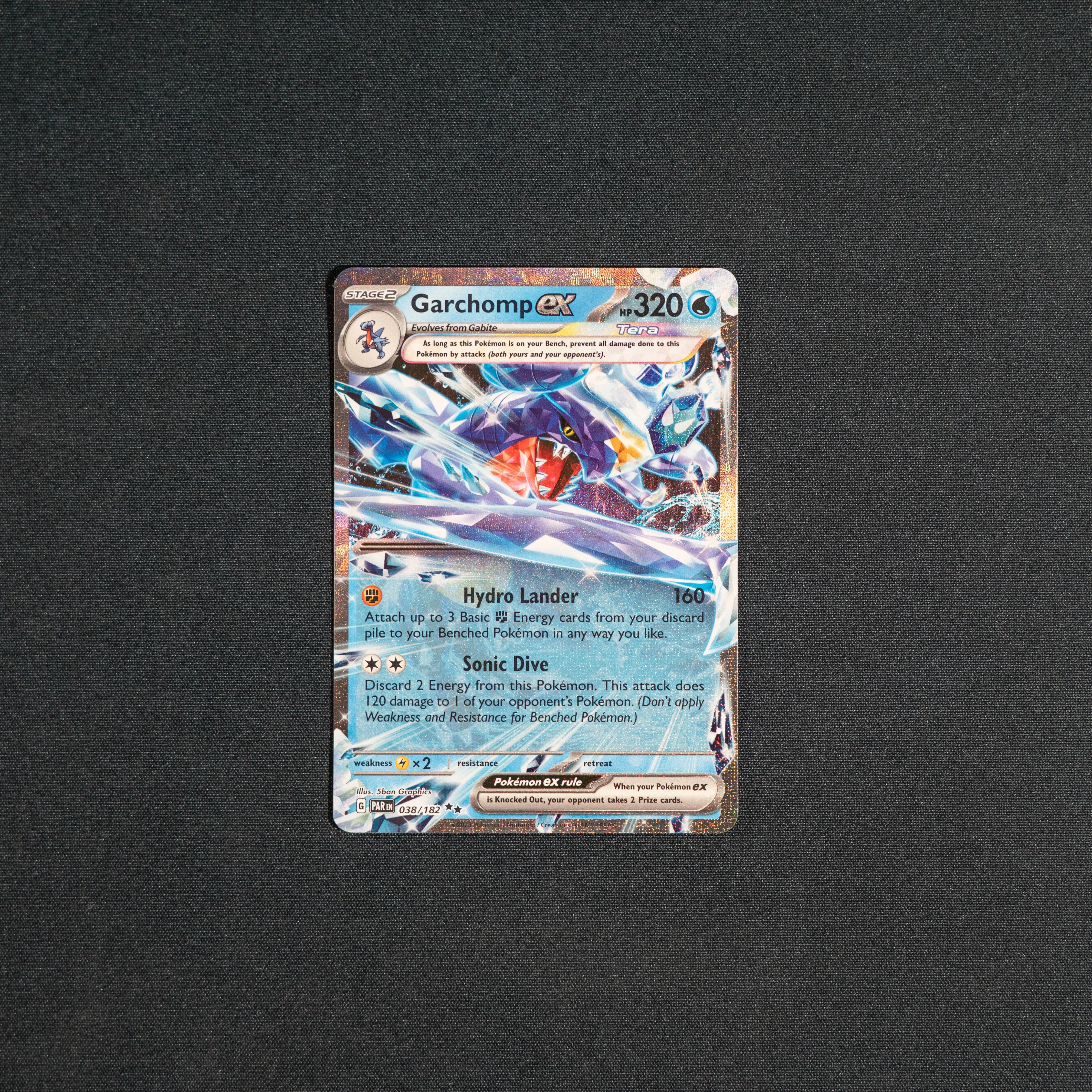 Garchomp ex - 038/182 - SV04: Paradox Rift (PAR) - TikTok Shop