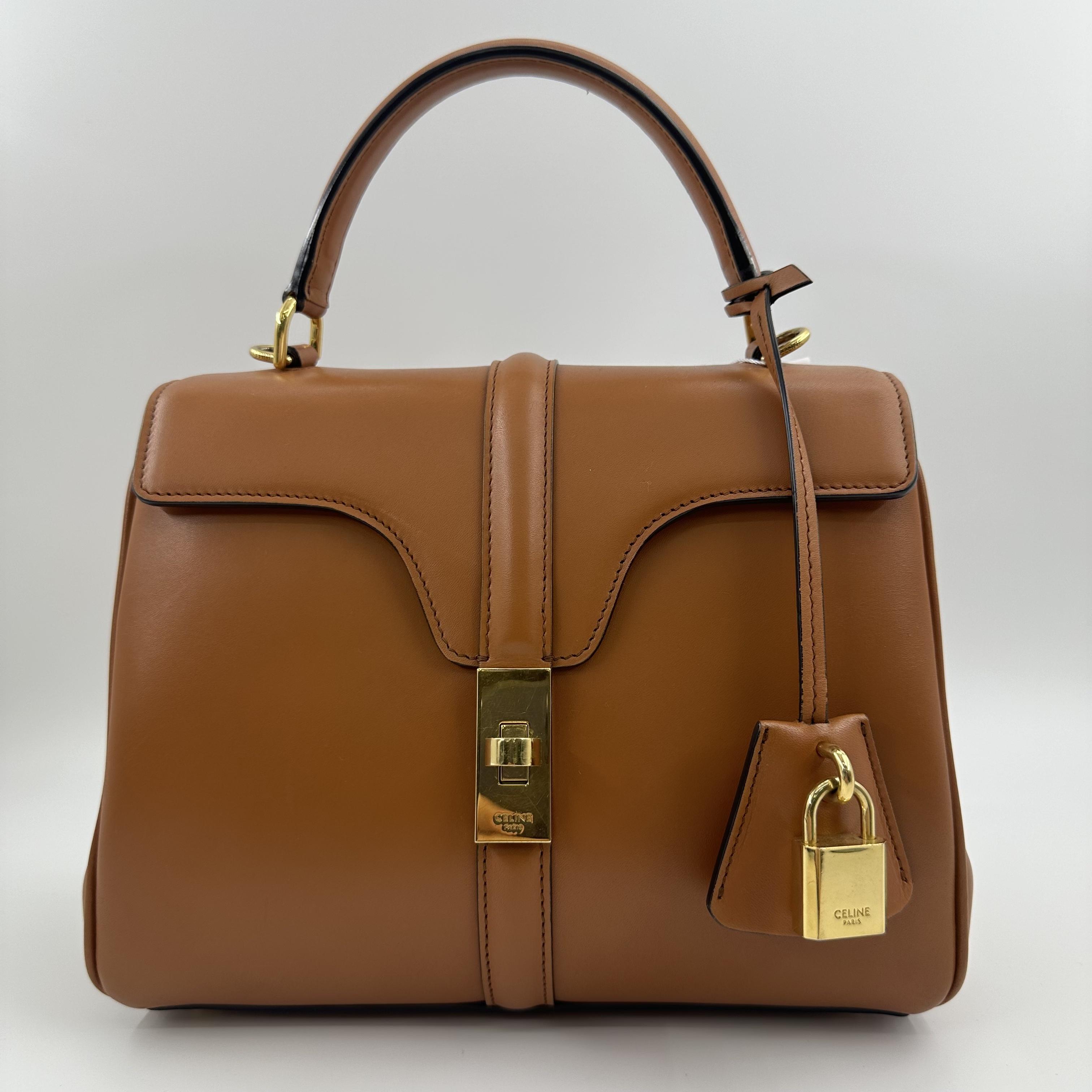 Pre-owned Celine leather tote shoulder/handbag