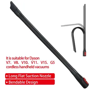 Vacuum Cleaner Nozzle Long Flat Suction Deformable Flexible Hose Tube for Dyson V7 V8 V10 V11 V15 G5 cordlesshandheld vacuums Attachments Flexible Vacuum Hose Crevice Tool Accessory Vacuum Cleaner Accessories