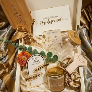 Luxury Bridesmaid Proposal Box | Personalized Bridal Party Gift Box | Maid of Honor Proposal Gift | Custom Bridesmaid Keepsake