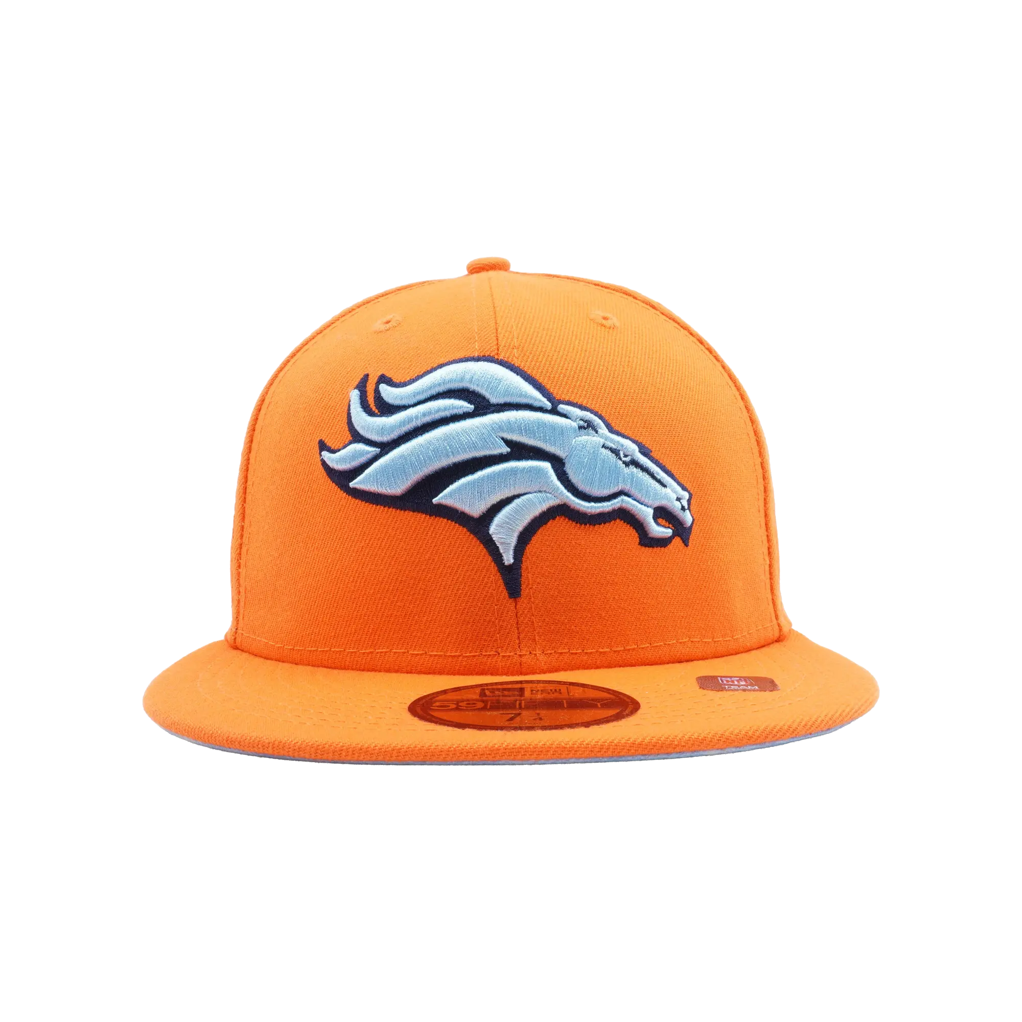 59FIFTY Denver Broncos Cloud Under Fitted Hat "Orange / Sky Blue Cloud - Under Brim" NE816