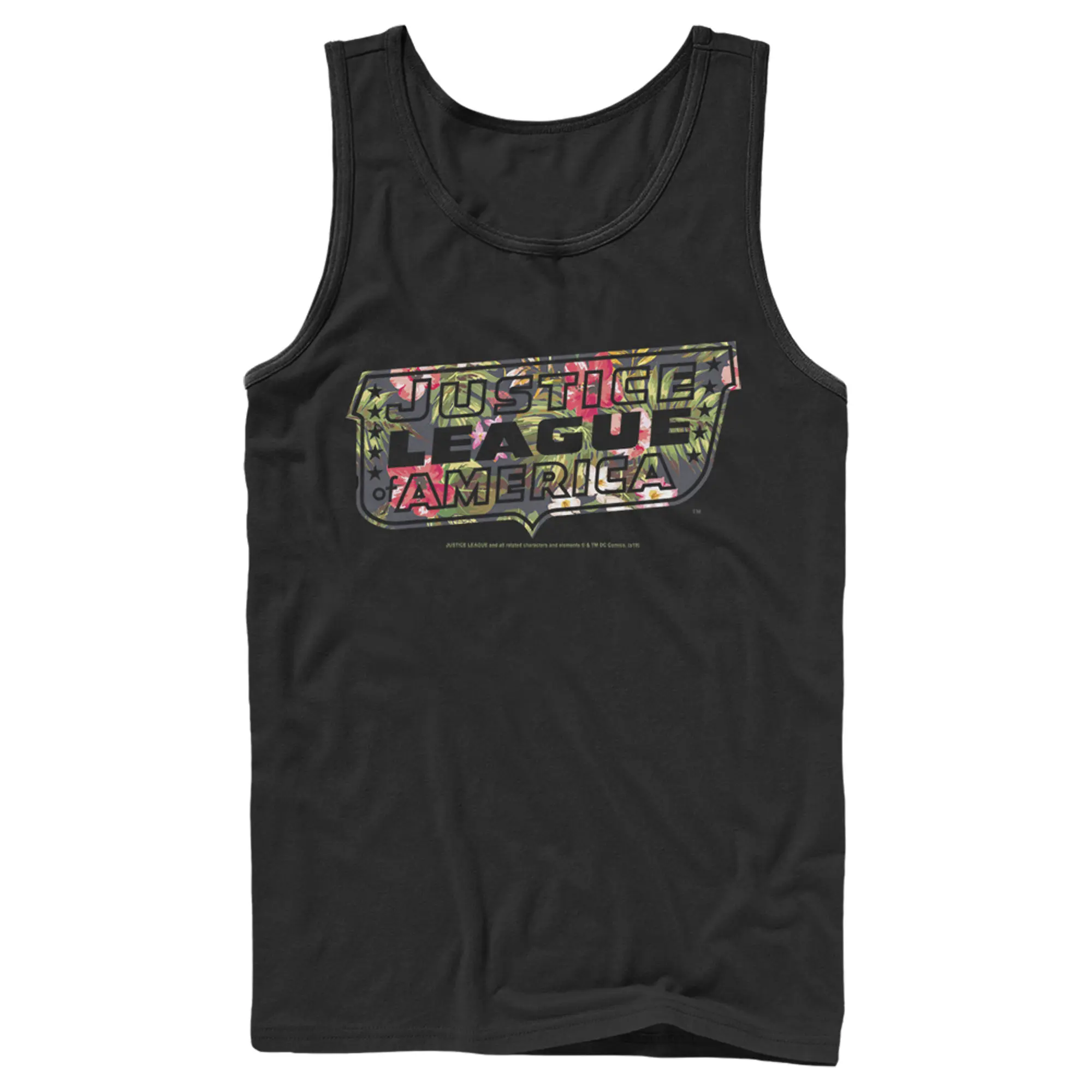 Men's Justice League Floral Logo Tank Top