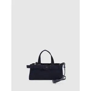 URBAN REVIVO Buckled Denim Handle Shoulder Bags UAWB50278