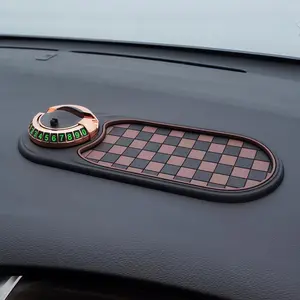 Car Non-Slip Mat, Multi-Function Parking Sign, Dashboard Storage, Phone Holder, Sunglasses Stand, Rotatable Key Tray, Universal Design