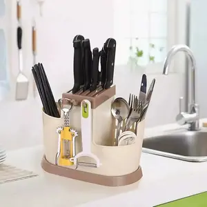 Multifunctional Drain Chopstick Holder Kitchen Hanging Cutlery Rack Single Pack Convenient Storage