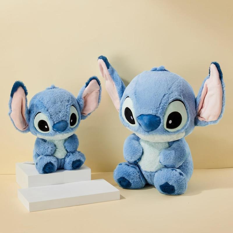 【Holiday Gift】Disney Stitch Basic Style Sitting Plush Doll - Soft Cuddly Stuffed Toy, Adorable Home Decor & Sweet Gift for Her| Shopping Bag  , Holiday & Holiday Haul