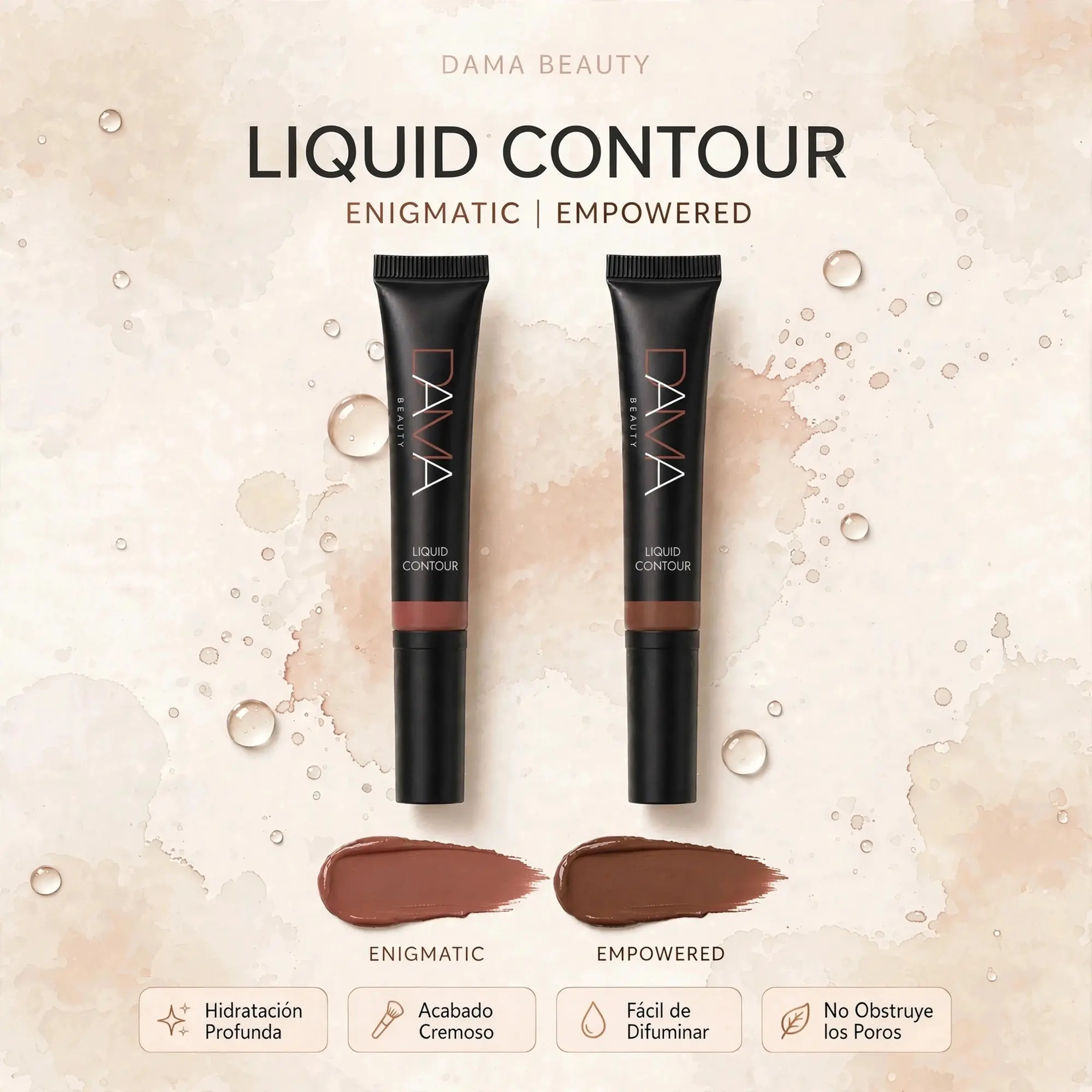 Easy Contour Bronzer Highlighter Lotion - High Pigment, Hydrating, Long-Lasting, Non-Toxic Formula with Glycerin for Versatile Adult Skin Application, Radiant Makeup Finish