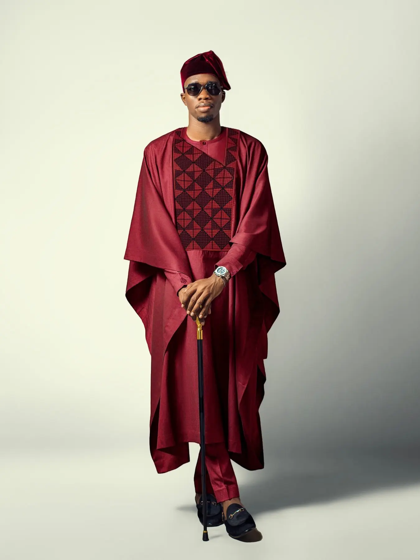 Men's African Traditional Style 3-Piece Set, African Influence, Top Bottom Outer Robe Combo, Trendy New Arrival, Hot Selling Men's Fashion, Outfit, Aesthetics