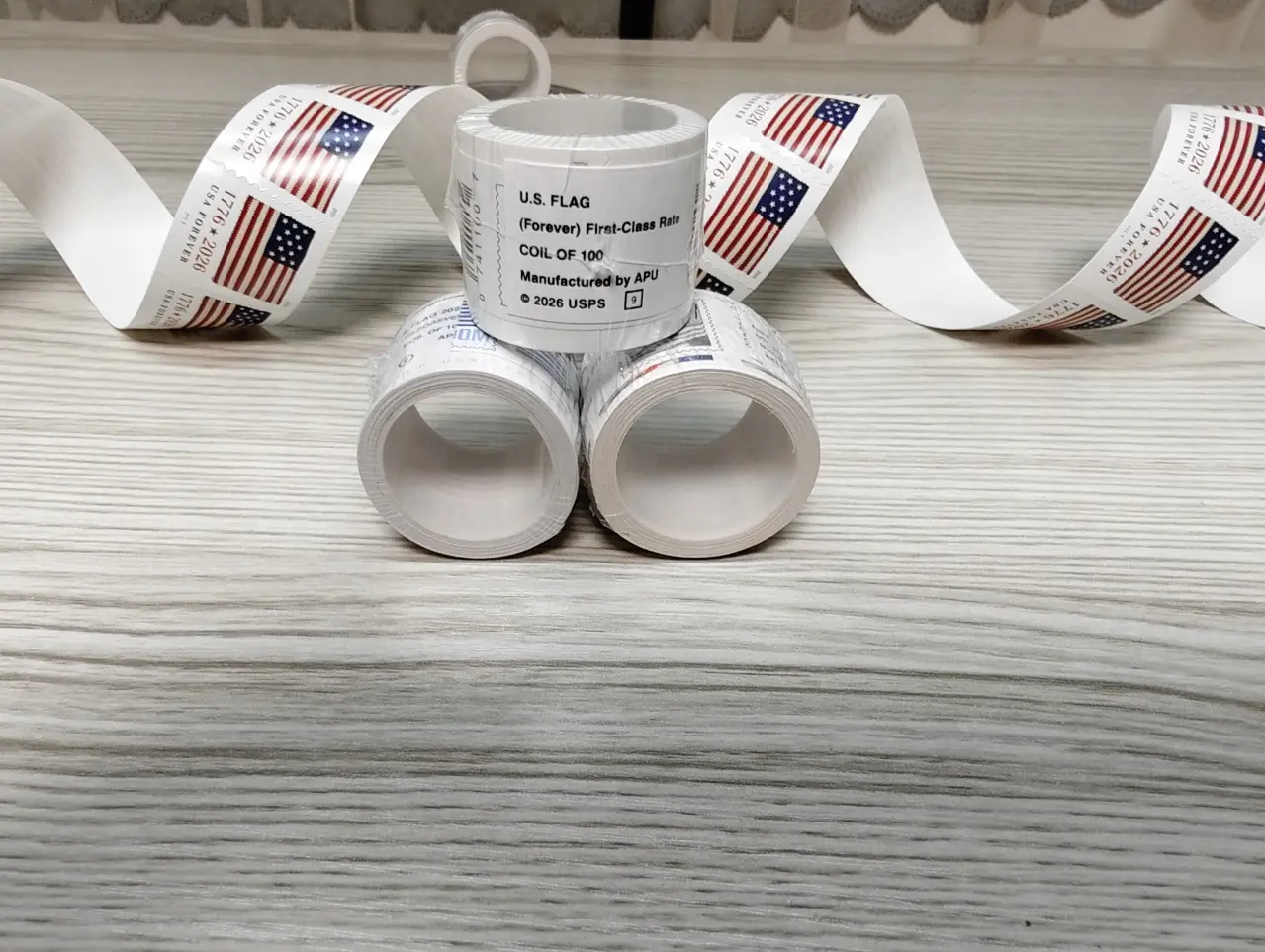 2025 2026 1Roll 100Pcs Coated Paper Decor Label Stickers forever for DIY Handcraft & Asset Tags