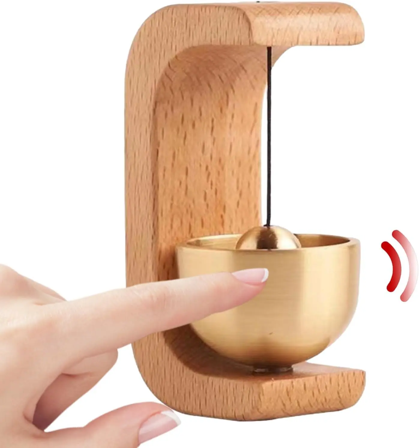Magnetic Door Chime Bell, Wooden Shopkeepers Bell for Door Opening,for Door Garden Restaurant Room