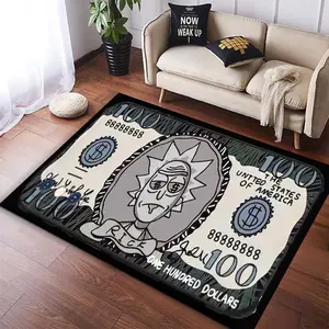 Money Theme Design - Interdimensional Travel Doormat- For True Rick and Morty Fans- Polyester