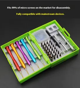 40-in-1 Screwdriver Set S2 Precision Aluminum Alloy Screwdriver for Mobile Phones, Computers, Laptops, and Watch Repair Tools