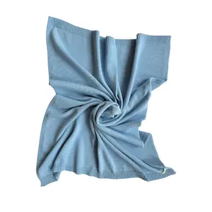 Classic Baby Blanket - Powder Blue