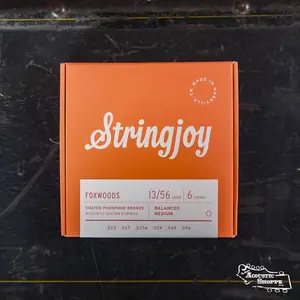 Stringjoy Foxwoods Medium Gauge (13-56) Coated Phosphor Bronze Acoustic Guitar Strings