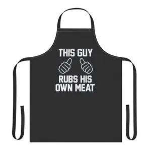 Father’s Day BBQ Apron – This Guy Rubs His Own Meat – Funny Grill Gift for Dad – Pitmaster Humor – Outdoor Cooking Accessory – Perfect for Father’s Day Cookouts