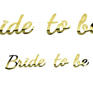 Gold Foil Bride-to-Be Garland