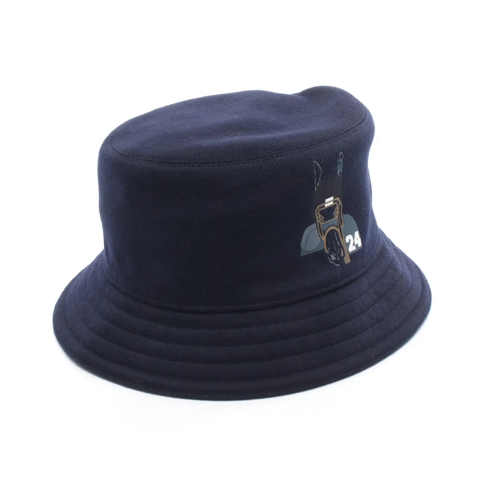 Pre-owned HERMÈS Cashmere Small Leather Goods Hermes Fred Quaterbrush Hat