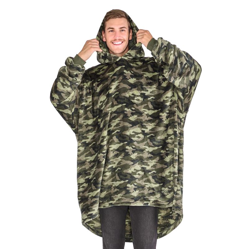 The Bare Homey - Adult Wearable Blanket - Microplush Side Pockets