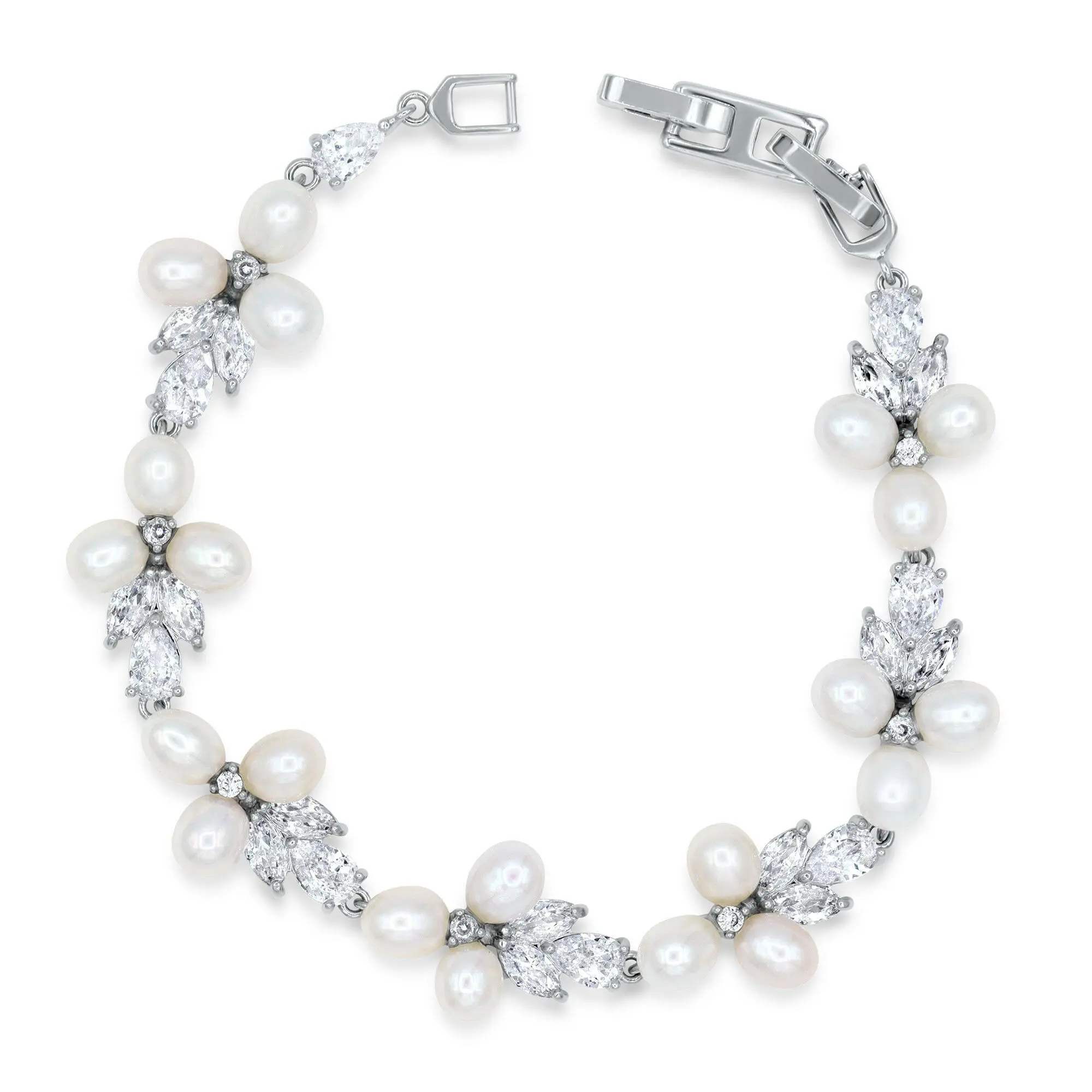Genuine Freshwater Pearl Bridal Bracelet