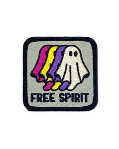 Free Spirit Colorful Ghosts Patch