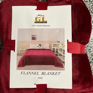 Blanket king size red color