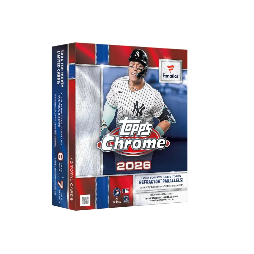 2026 Topps Chrome Baseball Fanatics Mega Box